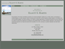 Tablet Screenshot of elliottmartinlaw.com